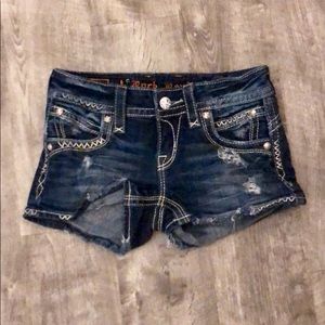 ROCK REVIVAL Denim Shorts